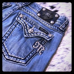 Miss Me Jeans Size 29 x 35 Cowgirl Denim Straight